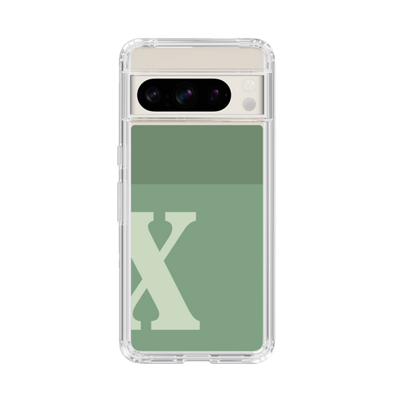 Slim Protection Case［ Original - initial two tone - X green ］