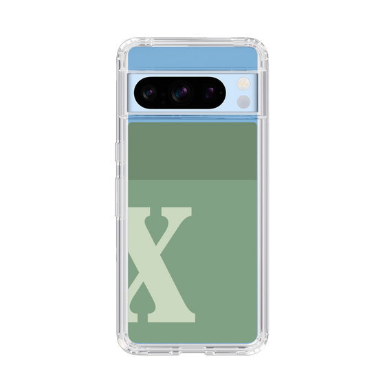 Slim Protection Case［ Original - initial two tone - X green ］