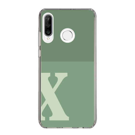 Slim Protection Case［ Original - initial two tone - X green ］