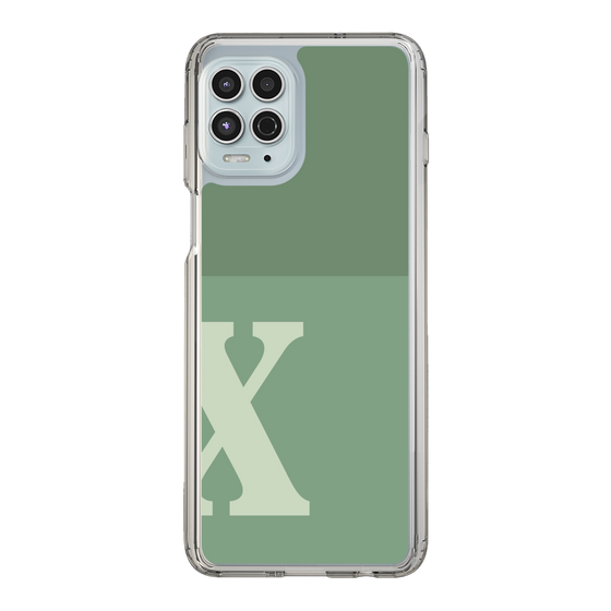 Slim Protection Case［ Original - initial two tone - X green ］