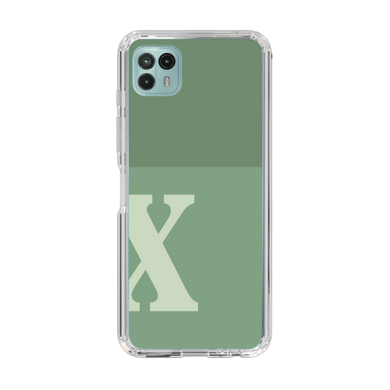Slim Protection Case［ Original - initial two tone - X green ］