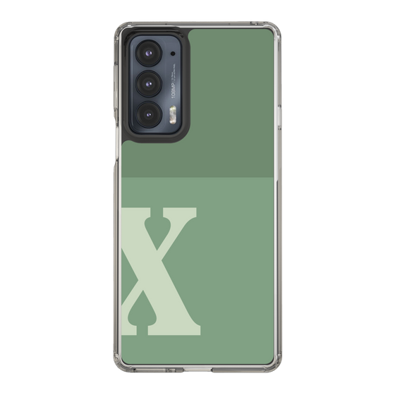 Slim Protection Case［ Original - initial two tone - X green ］