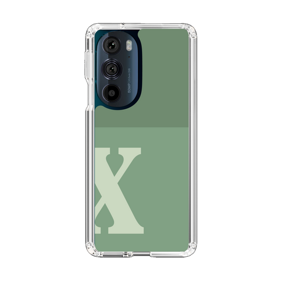 Slim Protection Case［ Original - initial two tone - X green ］