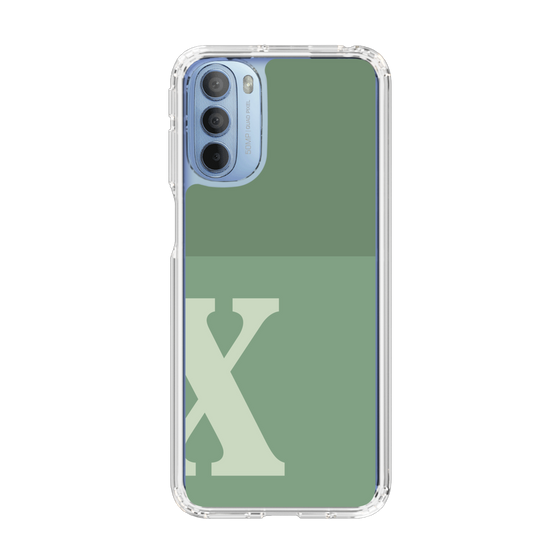 Slim Protection Case［ Original - initial two tone - X green ］