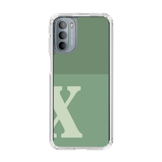 Slim Protection Case［ Original - initial two tone - X green ］