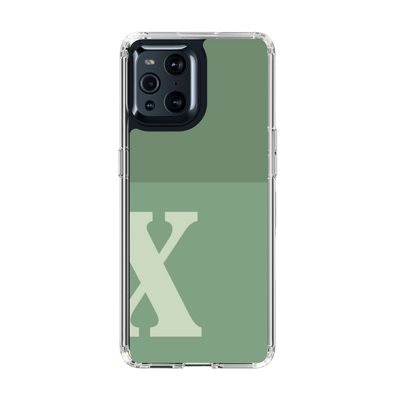 Slim Protection Case［ Original - initial two tone - X green ］