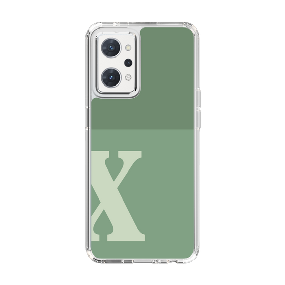 Slim Protection Case［ Original - initial two tone - X green ］