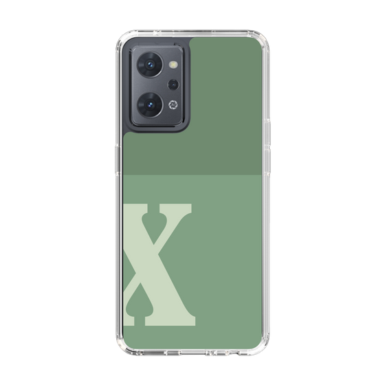 Slim Protection Case［ Original - initial two tone - X green ］