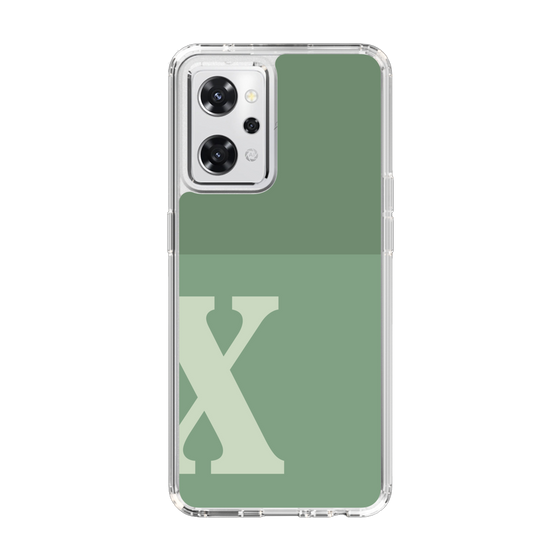 Slim Protection Case［ オリジナル - initial two tone - X green ］