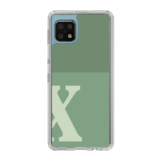 Slim Protection Case［ Original - initial two tone - X green ］
