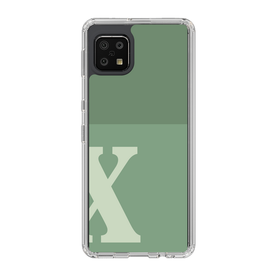 Slim Protection Case［ Original - initial two tone - X green ］