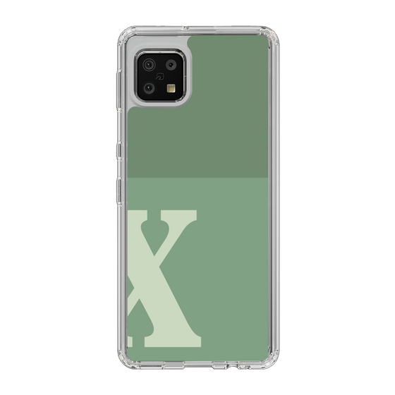 Slim Protection Case［ Original - initial two tone - X green ］