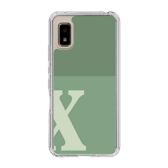 Slim Protection Case［ Original - initial two tone - X green ］