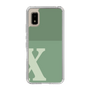 Slim Protection Case［ Original - initial two tone - X green ］