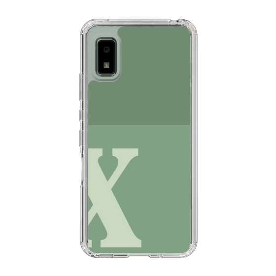 Slim Protection Case［ Original - initial two tone - X green ］