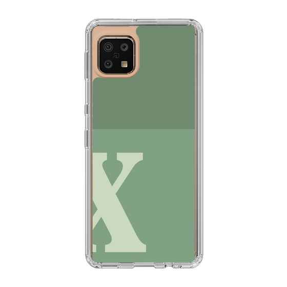 Slim Protection Case［ Original - initial two tone - X green ］