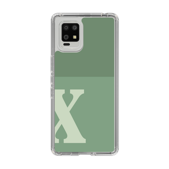 Slim Protection Case［ Original - initial two tone - X green ］