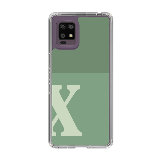 Slim Protection Case［ Original - initial two tone - X green ］