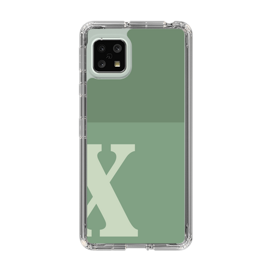 Slim Protection Case［ Original - initial two tone - X green ］