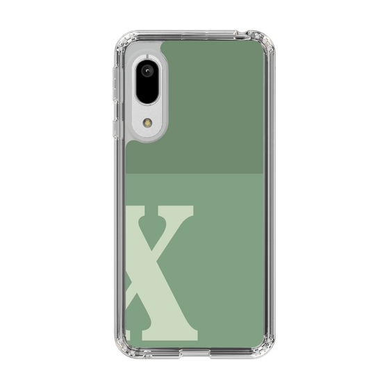 Slim Protection Case［ Original - initial two tone - X green ］