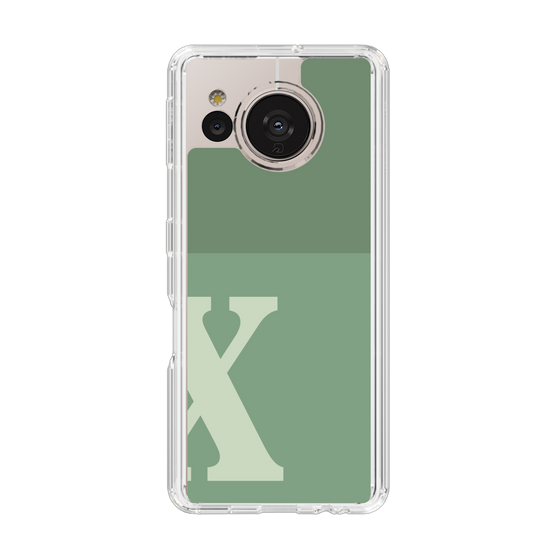 Slim Protection Case［ Original - initial two tone - X green ］