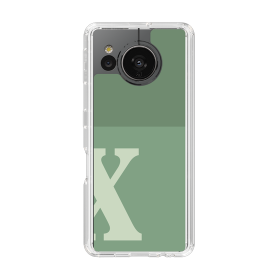 Slim Protection Case［ Original - initial two tone - X green ］