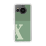 Slim Protection Case［ Original - initial two tone - X green ］