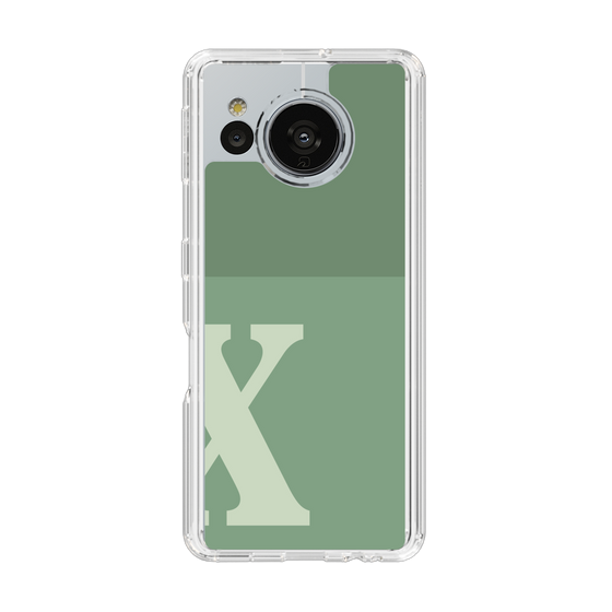 Slim Protection Case［ Original - initial two tone - X green ］