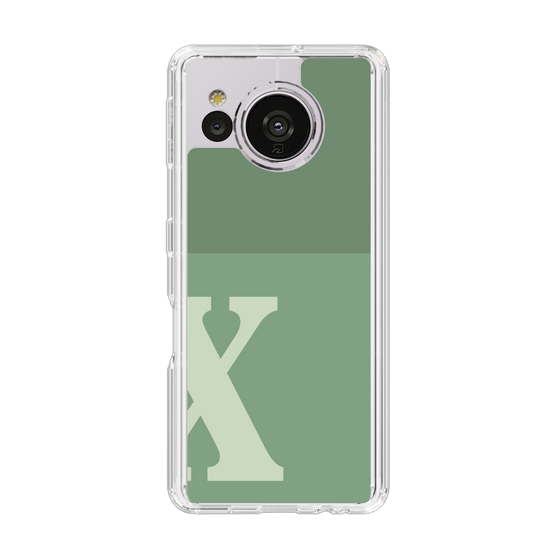 Slim Protection Case［ Original - initial two tone - X green ］