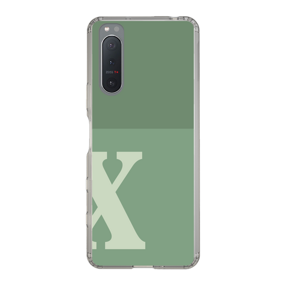 Slim Protection Case［ Original - initial two tone - X green ］