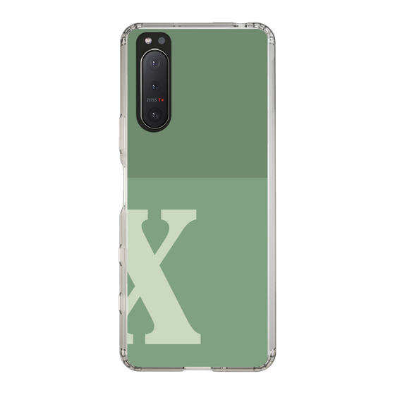Slim Protection Case［ Original - initial two tone - X green ］