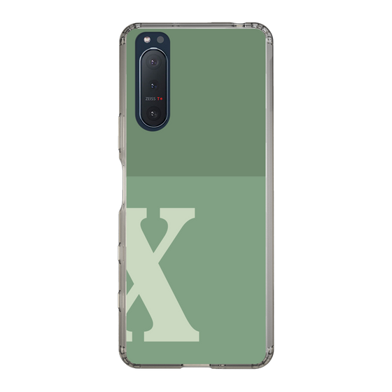 Slim Protection Case［ Original - initial two tone - X green ］
