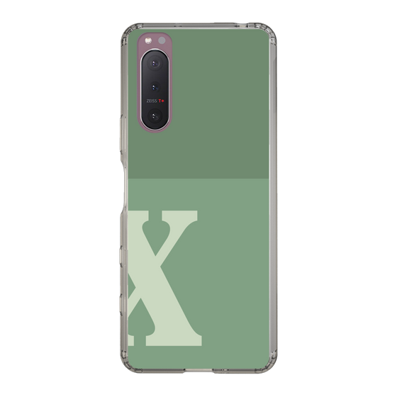 Slim Protection Case［ Original - initial two tone - X green ］