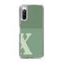 Slim Protection Case［ Original - initial two tone - X green ］