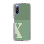 Slim Protection Case［ Original - initial two tone - X green ］