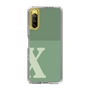 Slim Protection Case［ Original - initial two tone - X green ］