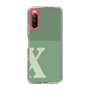 Slim Protection Case［ Original - initial two tone - X green ］