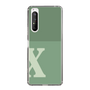 Slim Protection Case［ Original - initial two tone - X green ］