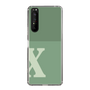 Slim Protection Case［ Original - initial two tone - X green ］