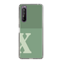 Slim Protection Case［ Original - initial two tone - X green ］