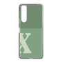 Slim Protection Case［ Original - initial two tone - X green ］