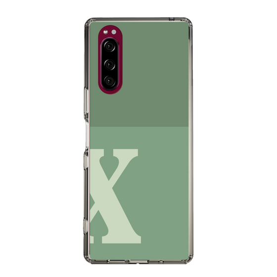 Slim Protection Case［ Original - initial two tone - X green ］