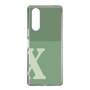 Slim Protection Case［ Original - initial two tone - X green ］