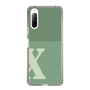 Slim Protection Case［ Original - initial two tone - X green ］