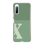 Slim Protection Case［ Original - initial two tone - X green ］