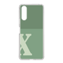 Slim Protection Case［ Original - initial two tone - X green ］