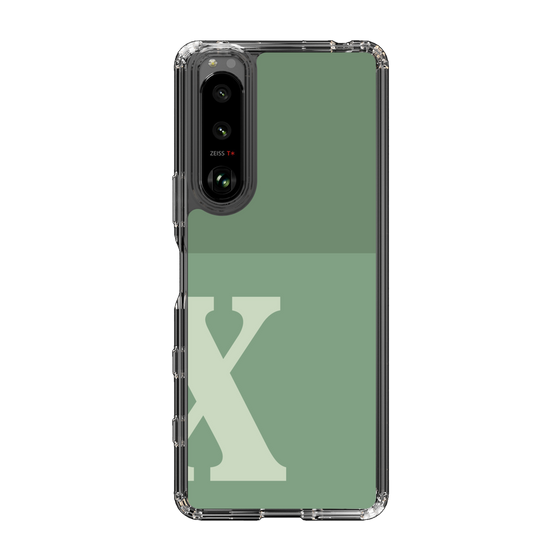 Slim Protection Case［ Original - initial two tone - X green ］