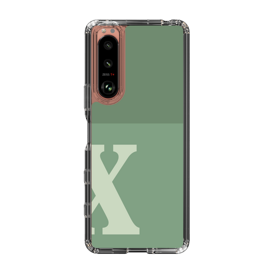 Slim Protection Case［ Original - initial two tone - X green ］