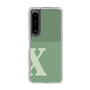 Slim Protection Case［ Original - initial two tone - X green ］