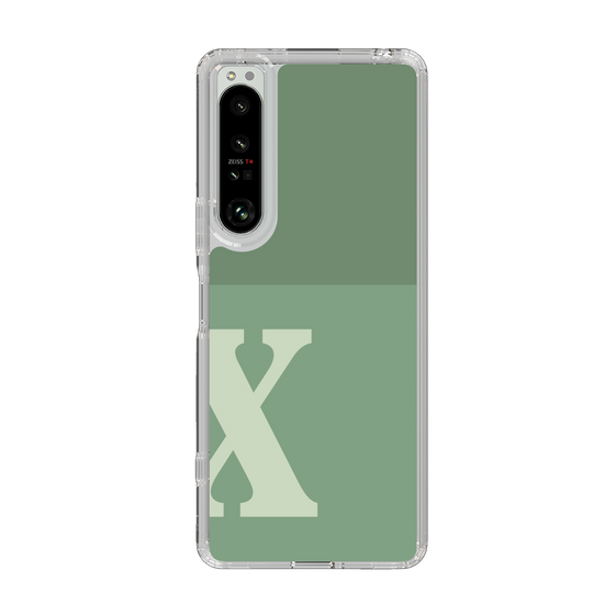 Slim Protection Case［ Original - initial two tone - X green ］